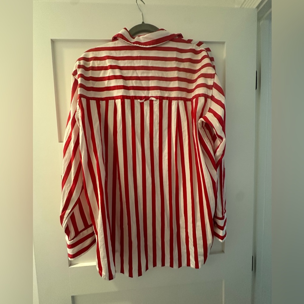 Target Red and white button down - Picture 2 of 2